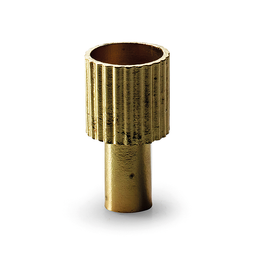 Metalen kaarshouder 'sally' goud h5 d2,5 cm