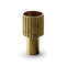 Metalen kaarshouder 'sally' goud h5 d2,5 cm