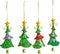 Metalen Kersthangers Kerstboom, 4st.
