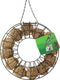 Metalen mezenbolhouder rond groen 25x7 cm