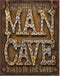 Metalen Retro Bord Man Cave - Vintage geïnspireerd design - Eenvoudig te Bevestigen