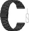 Metalen RVS Schakel Band Geschikt Voor Fitbit Versa 3, Sense - Zwart
