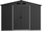 Metalen tuinhuis - grijs - 257x205x202 cm - dubbel dak