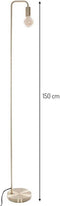 Metalen Vloerlamp staande lamp goud -