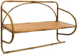 Metalen wandplank - Bamboe-imitatie