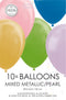 Metallic ballonnen assorti kleuren | 10 stuks