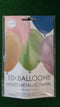 Metallic ballonnen assorti kleuren | 10 stuks