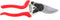 Metallo Linkshandige Snoeischaar - Ergonomisch - Carbon Gehard Staal - 215 mm - Rood