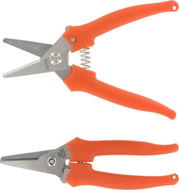 Metallo Set van 2 Hobbyscharen - 150 mm - met Veiligheidslock - RVS - Oranje Handvatten