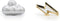 Metalmorphose Fashion Pin met Wolk en bliksem