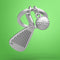 Metalmorphose Golf Club Sleutelhanger 3D Mat Zwart