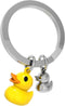 Metalmorphose sleutelhanger gele eend Duckling