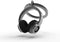 Metalmorphose - sleutelhanger koptelefoon Headphone music Note