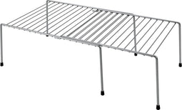 Metaltex Adapto - Uitschuifbaar Opbergrek - Keuken Organizer - Ruimtewinner - Verstelbare breedte van 33 tot 57 cm - Inclusief anti-slip pootjes