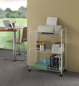 Metaltex - Bergkast Grande 3 verdiepingen - 63x34x86 cm - Silver