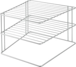 Metaltex - Bordenrek - Keukenkastrek - Zilvergrijs - 25x25x19 cm