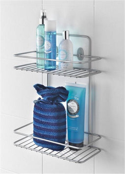 Metaltex - Douche- of badkamerrek - Reflex - 2 etages - Ophangen of neerzetten - 5 jaar garantie - Roestwerende coating