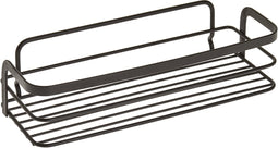 Metaltex - Doucherek - Badkamer rekje - Doucherek zonder boren - Mat Zwart - 26x10x6 cm - Ophangen of Neerzetten - Plakhaken Apart Verkrijgbaar
