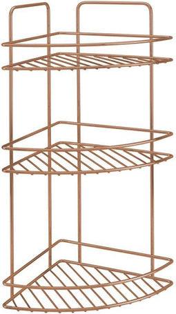 Metaltex - Doucherek - hoek - 3-laags - koperkleurig