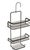 Metaltex - Doucherek met haak - Origin Line - 23 x 12 x 38/47 cm - zwart