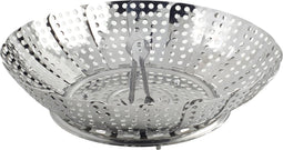Metaltex - Groentenstomer - Opvouwbare Stoommand - RVS - Vaatwasserbestendig - 14-23cm
