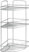 Metaltex - Hoekrek 3 etages - Onda - Voor badkamer of douche - Sterke coating - 22 x 22 x 53 cm - 5 jaar garantie