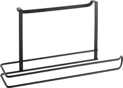 Metaltex - Keukenrolhouder Galileo - Rollenhouder - Keukenpapier Houder voor Keukenkastdeur - Mat Zwart - Geschikt voor Deuren van 2 cm