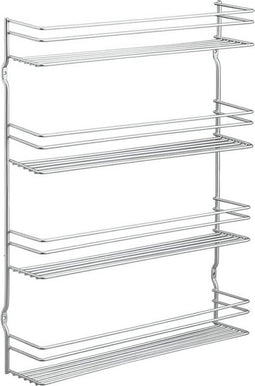 Metaltex - Kruidenrek Pepito 4 - 4 lagen - Zilvergrijs - 36x8x45cm