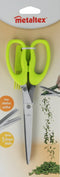 Metaltex - Kruidenschaar - Keukenschaar - Met Reinigingsborstel - 5 voudig Roestvrijstalen Mes