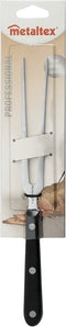 Metaltex - Professional Vork - Lengte 28.5 cm - RVS - Zwart
