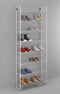 Metaltex - Schoenenrek - Schoenenkast - Schoenen opbergsysteem - 8 lagen - Wit - Met Wandfixatie - 24 Paar Schoenen