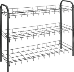 Metaltex - Shoe 3 - Schoenenrek - 3 lagen - Zwart - 9 paar schoenen - 64x23x59 cm