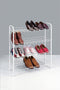 Metaltex - Shoe 4 - Schoenenrek - 4 lagen - Wit - 12 paar schoenen - 64x23x84 cm