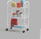 Metaltex - Siena Keukentrolley - Opbergtrolley - Serveerwagen - 3 manden - Op wielen - Opbergkar - Wit - 41x23x63 cm