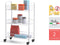 Metaltex - Siena Keukentrolley - Opbergtrolley - Serveerwagen - 3 manden - Op wielen - Opbergkar - Wit - 41x23x63 cm