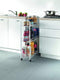 Metaltex Slim - Trolley - Keukentrolley - Serveerwagen - 3 manden - Wit - Voor badkamer, keuken, slaapkamer