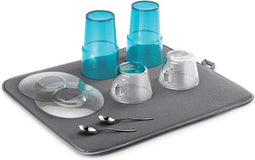 Metaltex - Softex - Afdruipmat voor glazen - Droogmat - 45x40 cm - Grijs