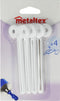 Metaltex Tubeknijper 11 Cm Wit 4 Stuks
