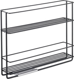 Metaltex - Uitschuifbaar Kruidenrek - Vastplakken - Zwart - Incl. bevestigingsmateriaal