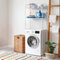 Metaltex Wasmachine Rek - Opbergrek voor Boven Wasmachine of Droger - 64x31x159cm - Inclusief Muurbevestiging - Wit