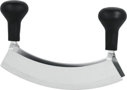 Metaltex - Wiegemes - Hakmes met dubbele messen - Kruiden, noten en chocolade - RVS