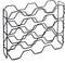 Metaltex - Wijnrek Hexagon - Flessenrek voor 15 flessen - Zwart - 43x12x34 cm