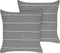 MILAS - Sierkussen set van 2 - Grijs/Wit - 50 x 50 cm - Linnen
