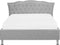 METZ - Bed met opbergruimte - Grijs - 140 x 200 cm - Polyester