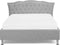 METZ - Bed met opbergruimte - Grijs - 140 x 200 cm - Polyester
