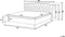 METZ - Bed met opbergruimte - Grijs - 140 x 200 cm - Polyester