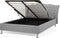 METZ - Bed met opbergruimte - Grijs - 140 x 200 cm - Polyester