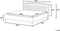 METZ - Bed met opbergruimte - Grijs - 160 x 200 cm - Polyester