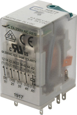 Metz Connect 110017251407 Steekrelais 24 V/DC 7 A 4x wisselcontact 1 stuk(s)