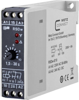 Metz Connect 11016141280417 RSDw-E10 Ster-driehoek-relais 230 V/AC 1 stuk(s) 1x wisselcontact